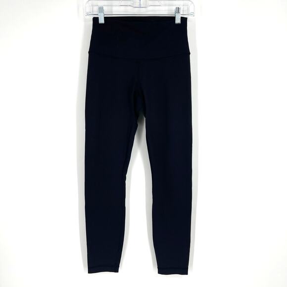 Lululemon Align Leggings Crop 25.5" Black Size 4 NO Pocket - Picture 1 of 9